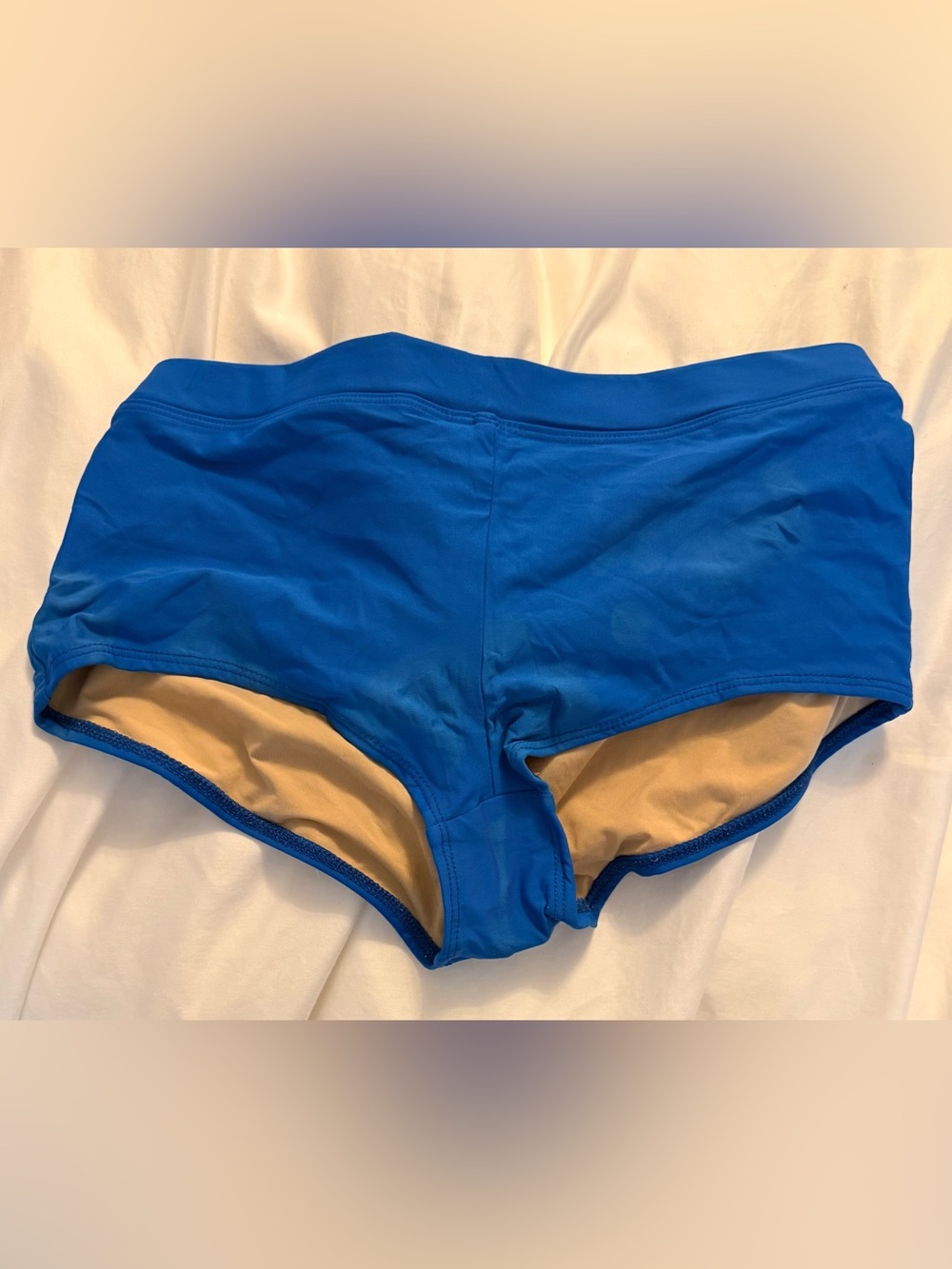 J. Crew Blue Swim Shorts with Beige Lining